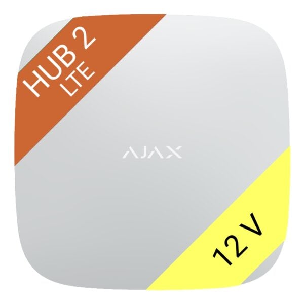 Ajax Hub 2 LTE (4G) 12V white